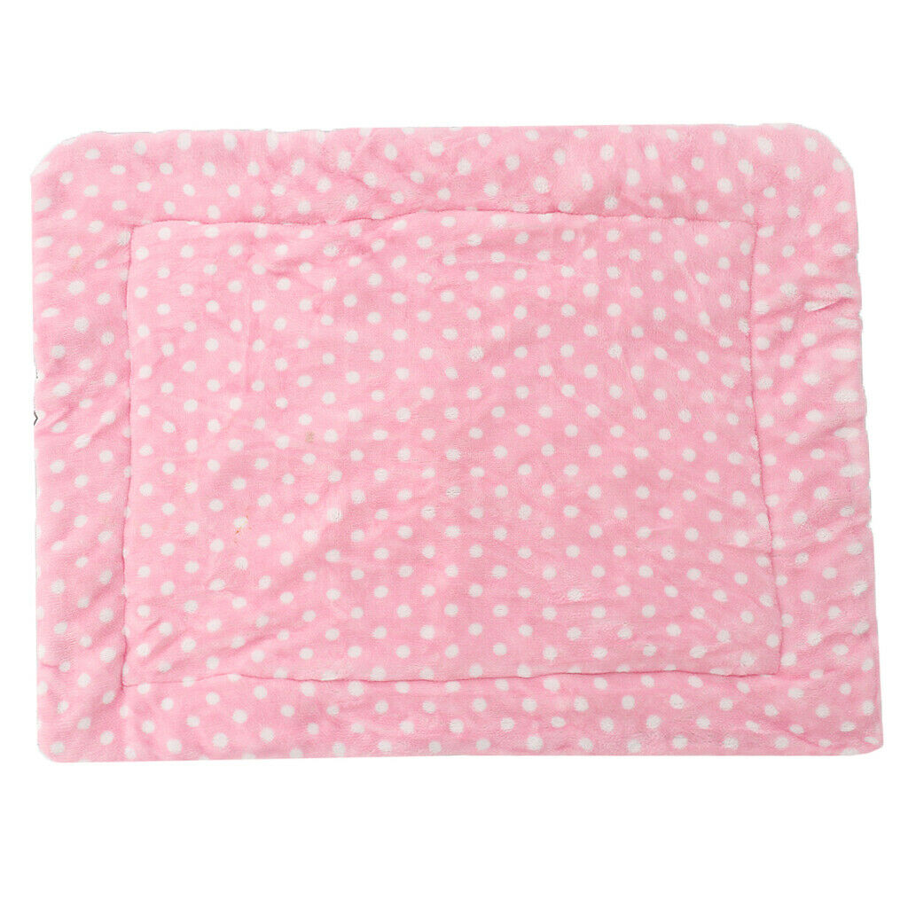 Portable Pet Dog Puppy Cute Warm Mat Pet Sleeping Bed Mattress Seat Pad - M Pink