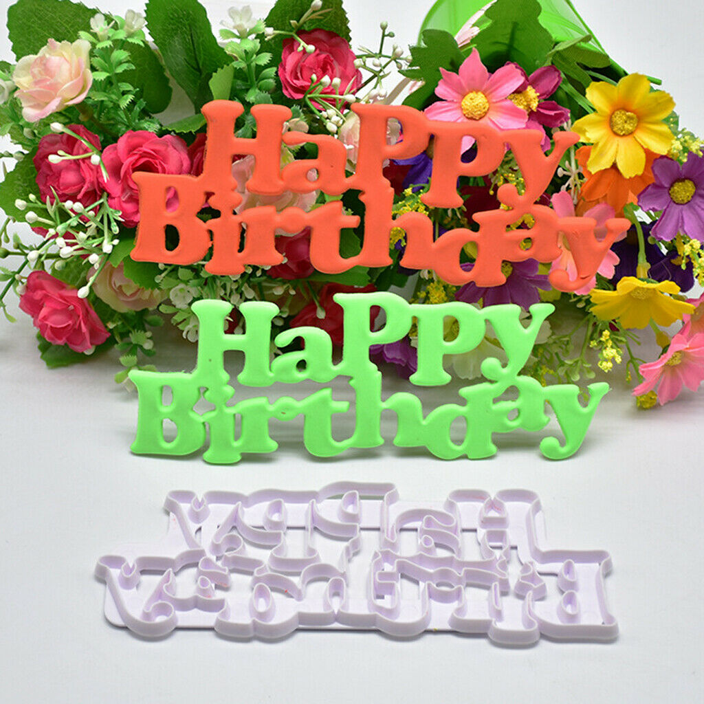 DIY Silicone Birthday Cake Decorating Mould Cookies Chocolate Baking Mold