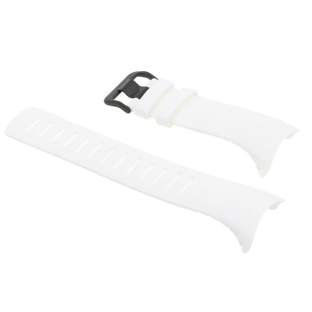 Silicone Wristband TPU Strap For Suunto Core Series Sport Watch Band white