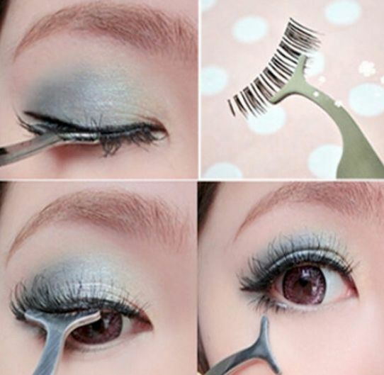False Eyelashes Extension Applicator TOOL Remover Clip Tweezer Nipper Makeup HS