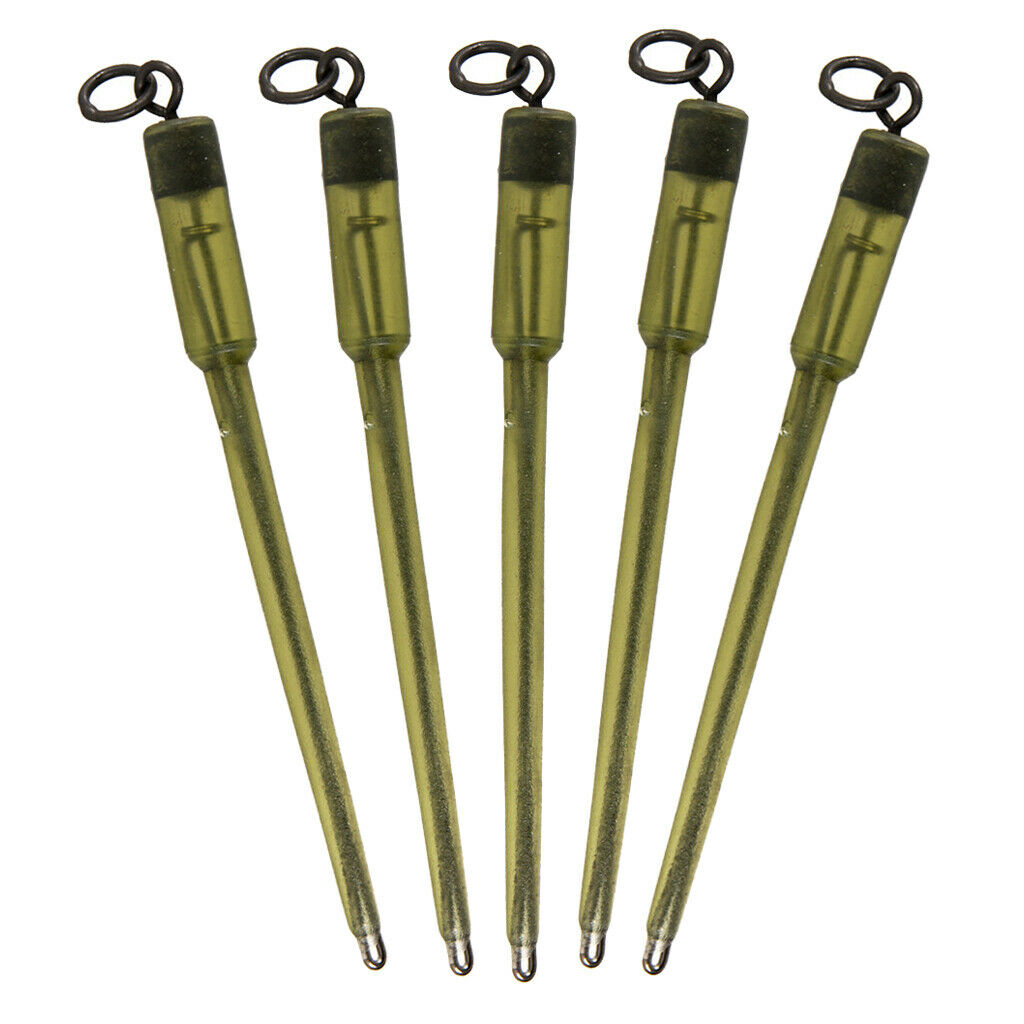 10x Carp Fishing Connector Solid Bag Stem Setups Ring Tail Leader Gear