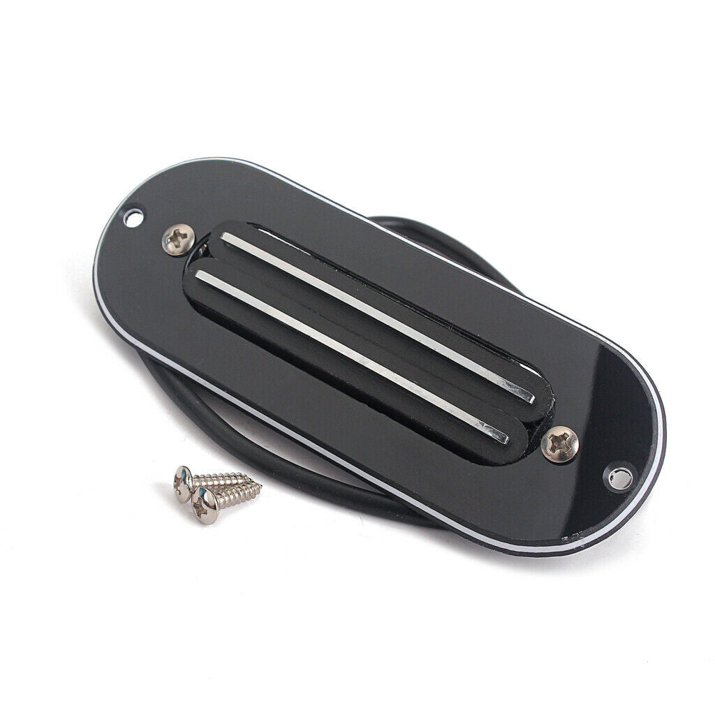 Black Electric Guitar Dual Hot Rail Humbucker Pickup Musical Instrument Accs