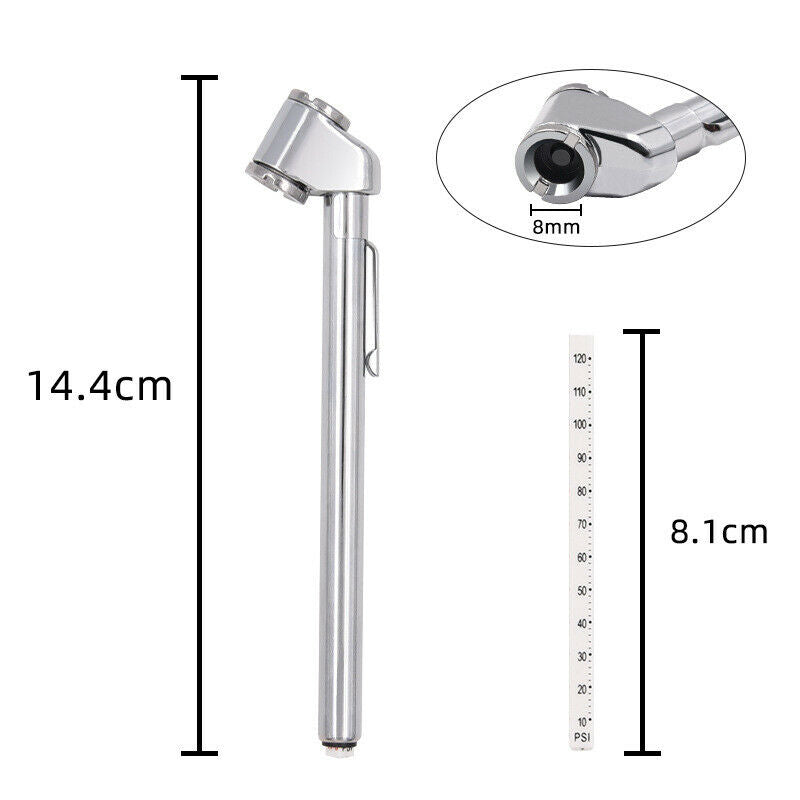 Pen Style Truck Vehicle Car Tire Pressure Gauge 10-110 PSI Air Meter Stretchable