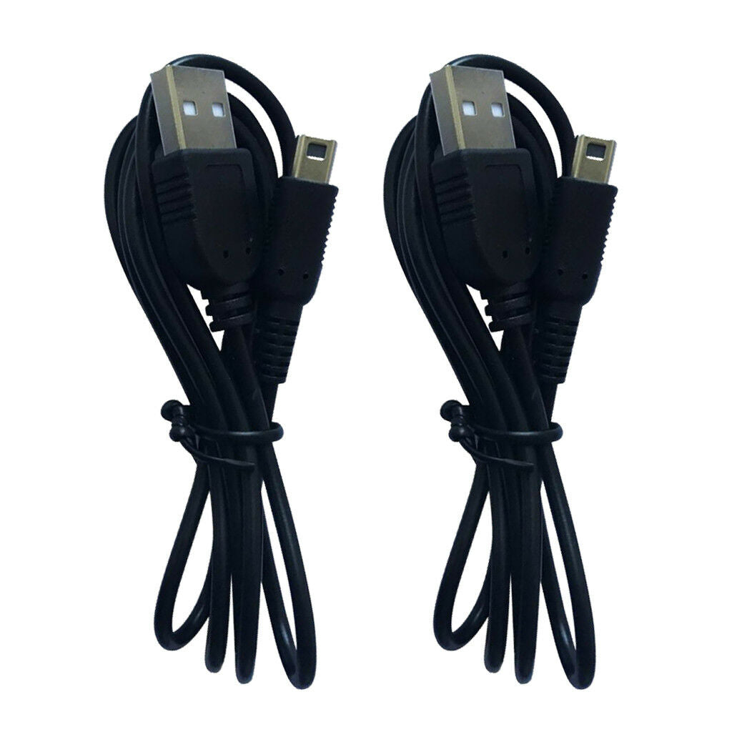 2Piece Charge Charing USB Power Cable Cord for   NEW2DSXL/2DS/NEW3DS