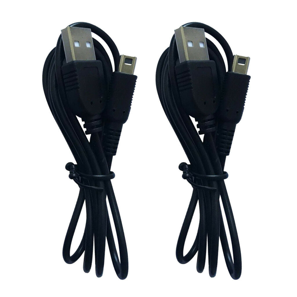 2Piece Charge Charing USB Power Cable Cord for   NEW2DSXL/2DS/NEW3DS