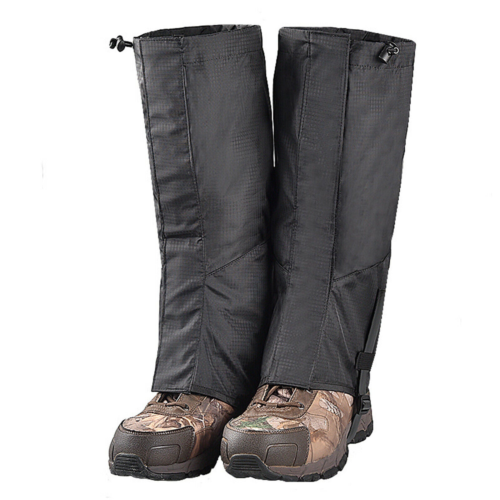 Leg Gaiters Waterproof Oxford Fabric Foot Strap Durable for Hiking Men Women