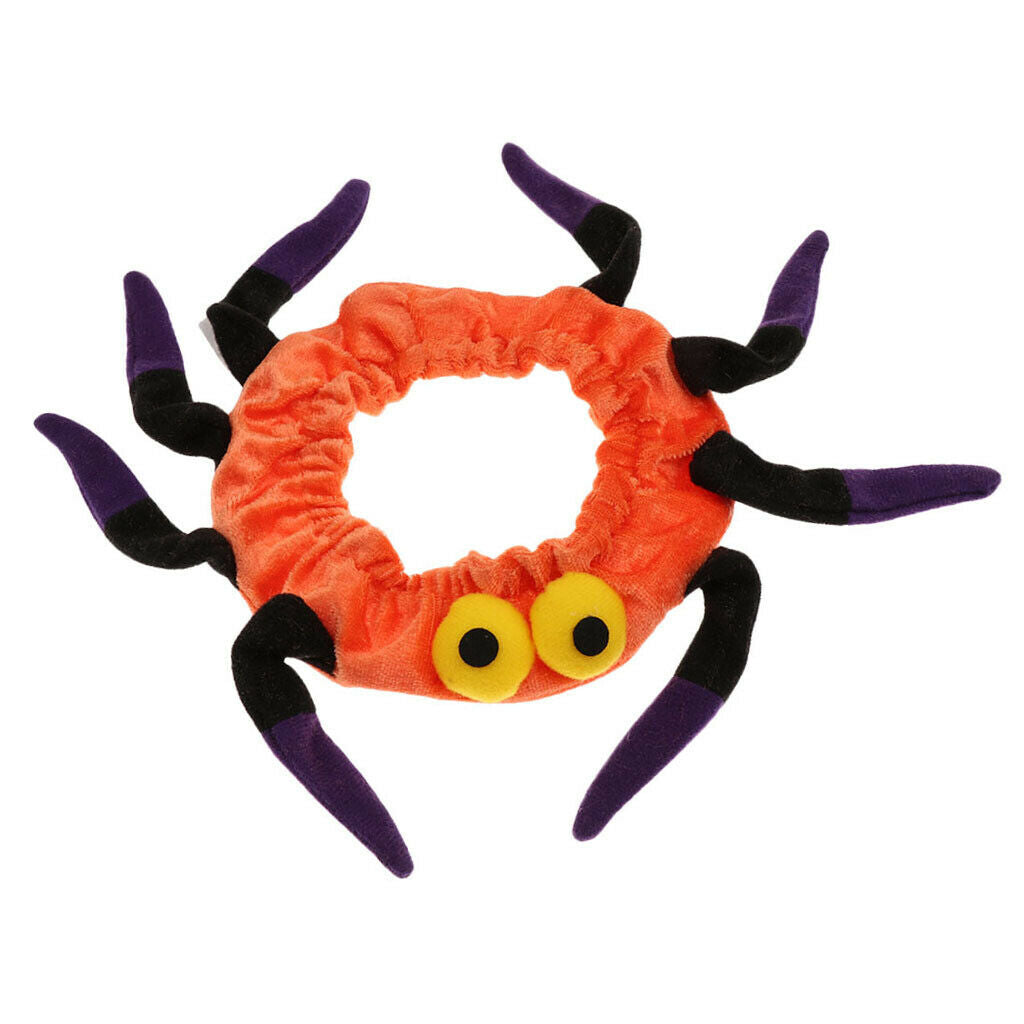Adjustable Dog Cat Supplies Halloween Christmas Accessories Spider Collar