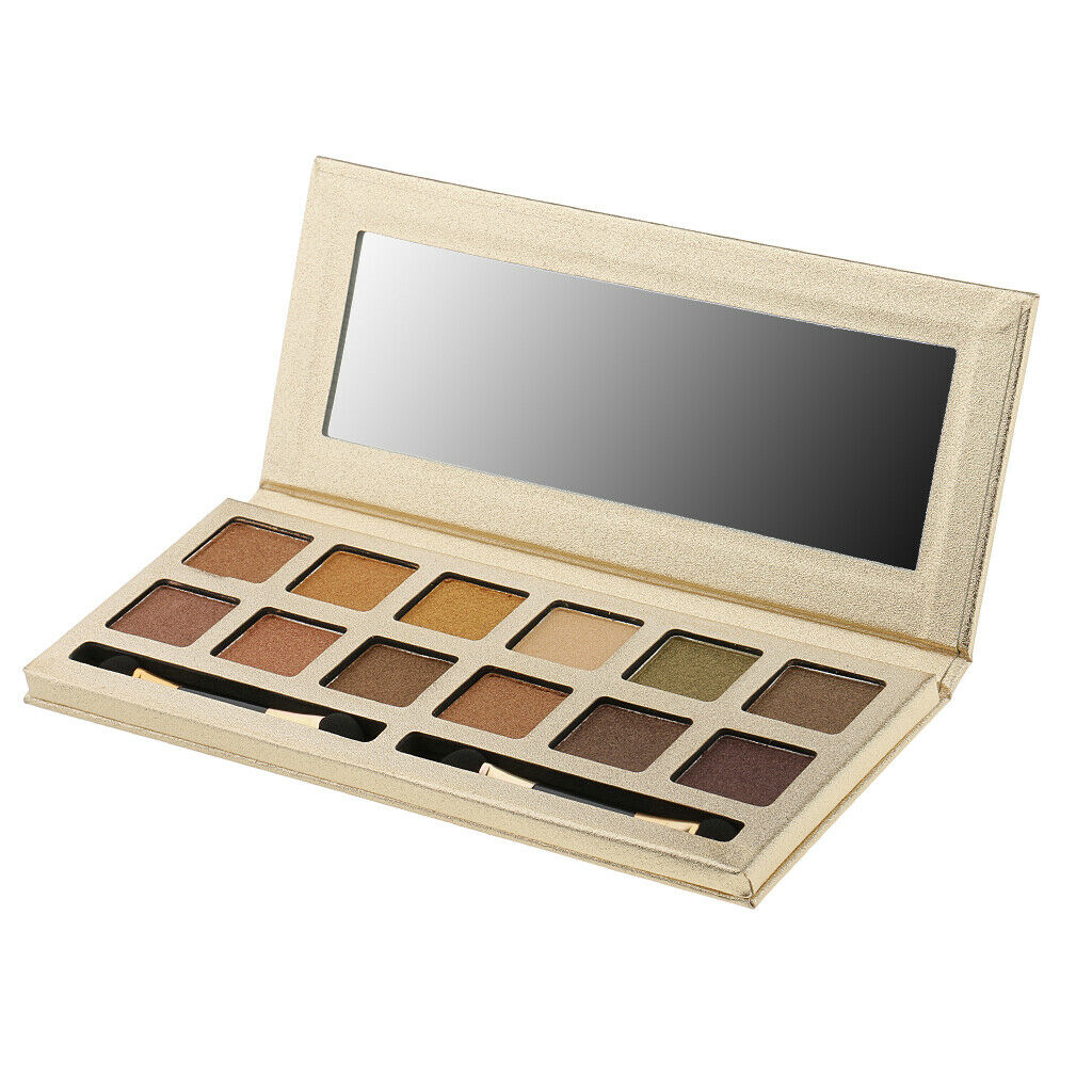 12 Color Waterproof Warm Glitter Smokey Eyeshadow Makeup Palette Shimmer NT3