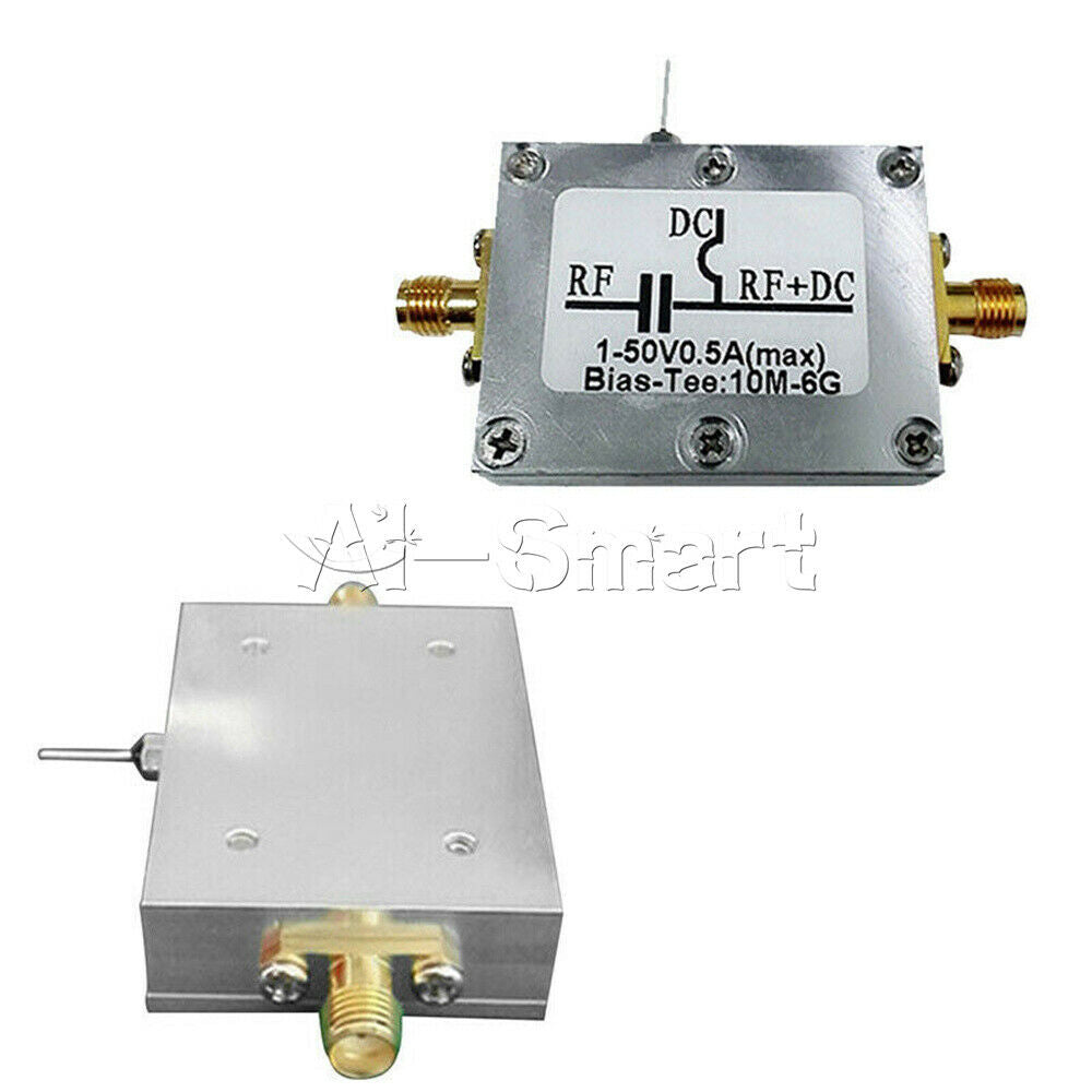 Bias Tee RF DC Isolator 10MHz-6GHz Amplifier w/ Case Low Noise LNA HAM RTL SDR