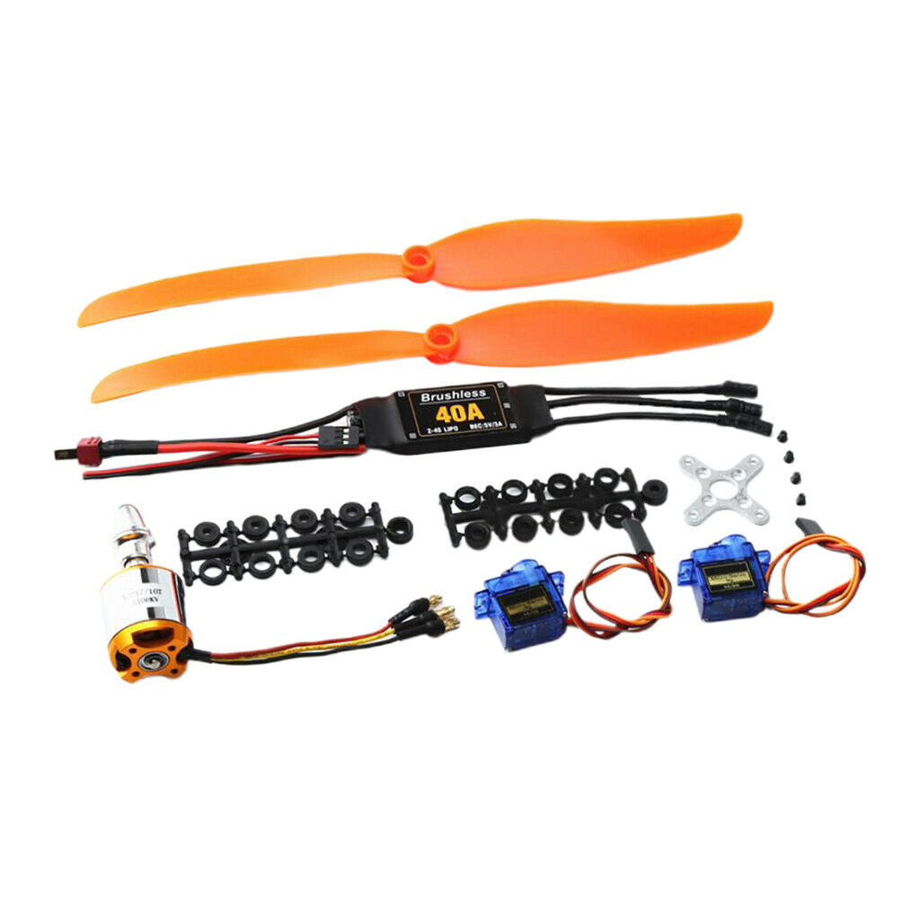 RC KV1100 Brushless Motor + 40A ESC + Propeller + 9G Servo Kits For RC AircraftS
