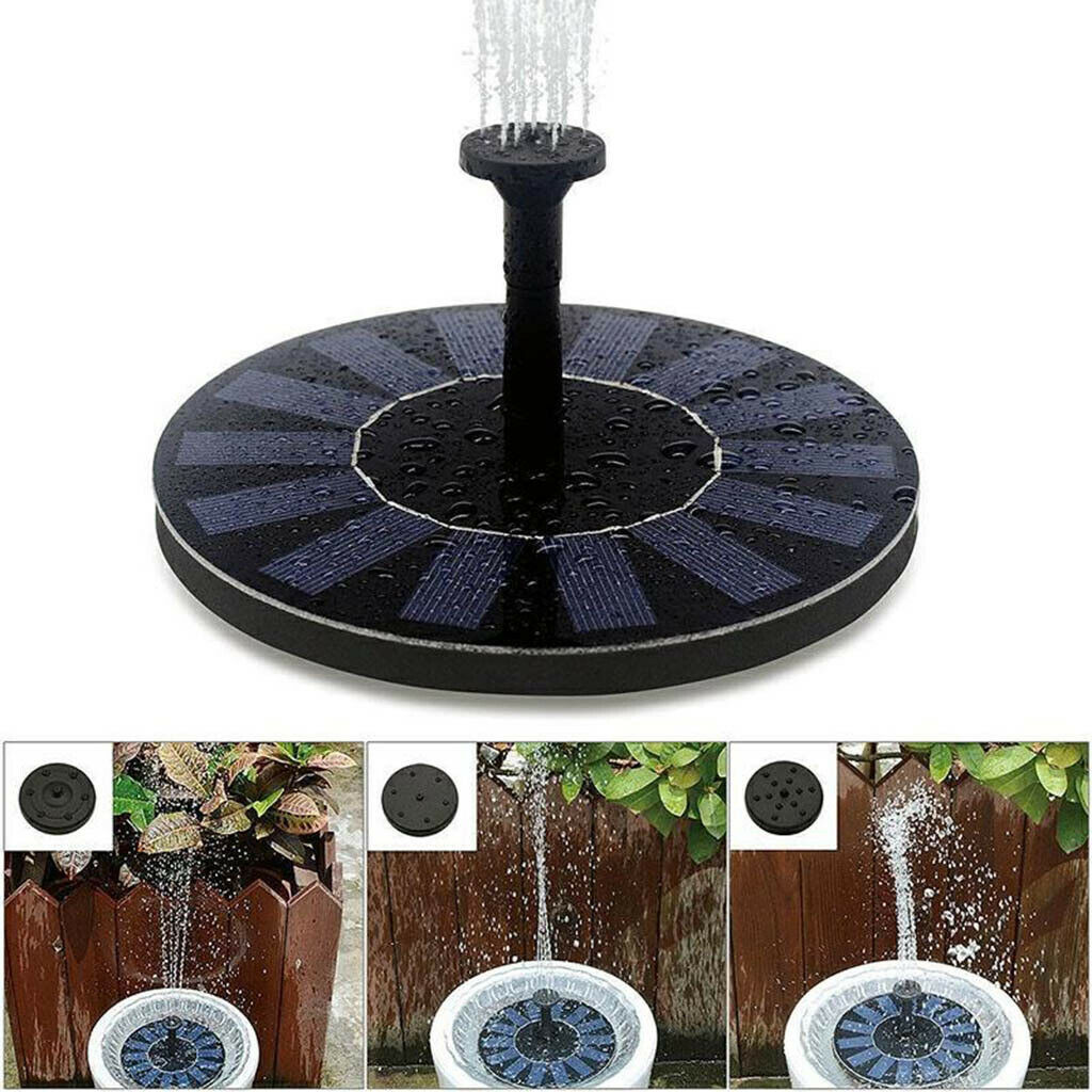 Solar Fountain Pump for Bird Bath Solar Panel Water Pump Pond Garden Pump