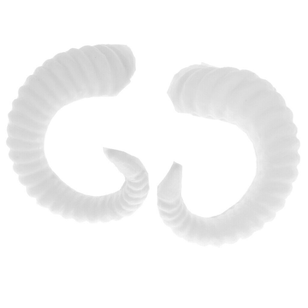 Pack of 2 handmade white sheep horns Christmas headband