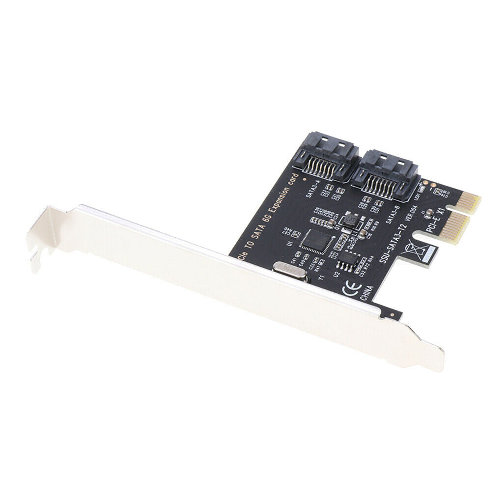 2 Ports SATA 6G PCI Express Controller Card PCI-e to SATA III Converter