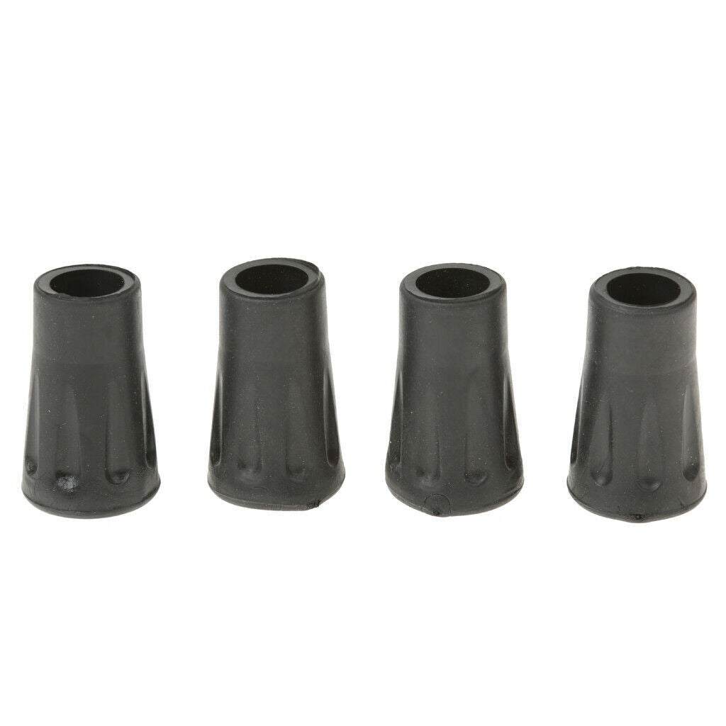 4cm Replacement Rubber Tips End For Walking Trekking Poles Sticks Pack Of 4