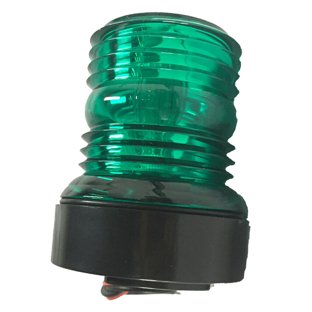 2nm DC12V Boat Green LED Anchor 360 Degree Navigation Light Waterproof