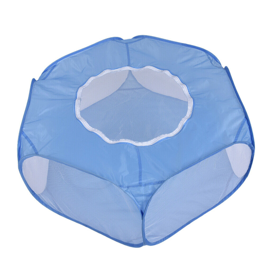 Foldable Small Animals Playpen Cage for Hamster Rabbit Gerbil Sky Blue