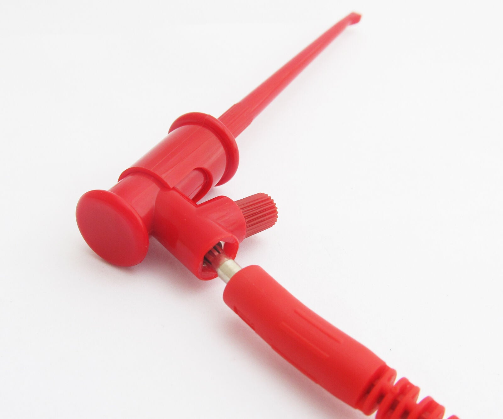 1pair Screw Control Spring Loaded Push Open Clip Hook Professional Test Clip