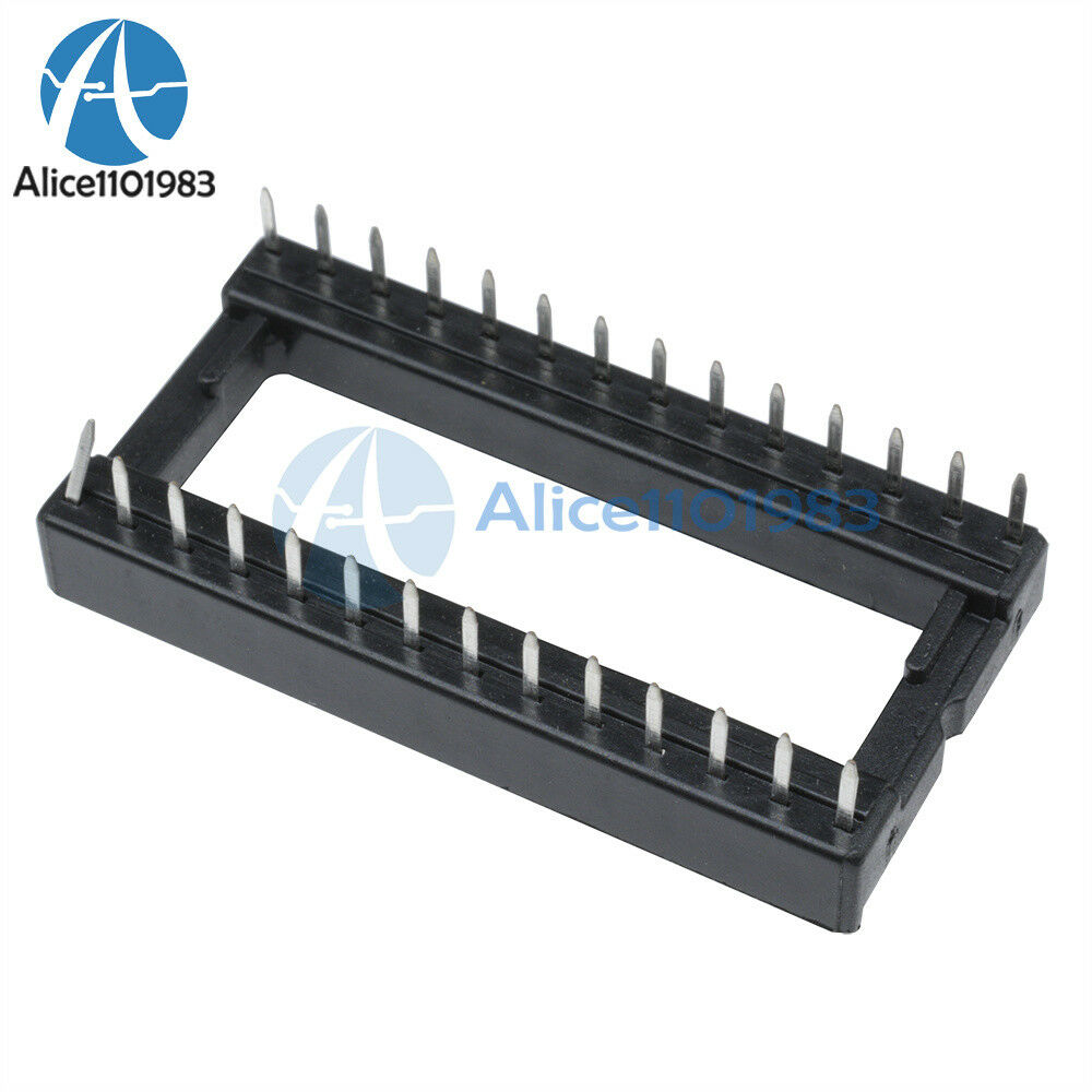 20PCS 28PIN 28 PIN DIP IC Socket Adaptor Solder WIDE Type Socket Pitch Dual Wipe