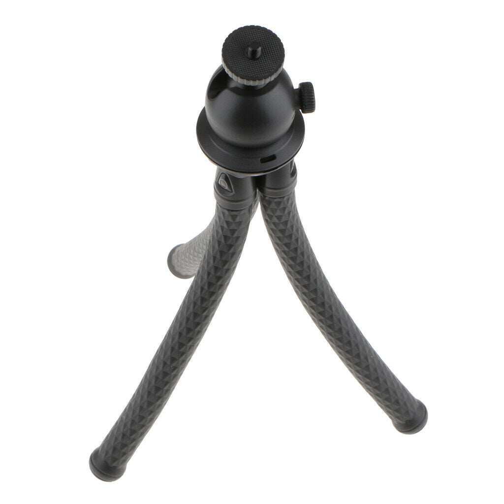 Flexible Foam Mini Tripod Stand with 1/4 Screw & Universal Clamp for  ,
