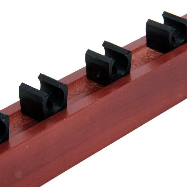 Wooden cue bracket Billiard accessories Wall bracket for 6 pool and / or