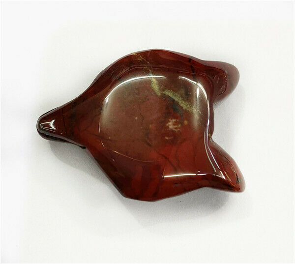 30x24x15mm Natural Rainbow Jasper Carved Fox Head Healing Crystal Pendant HH28