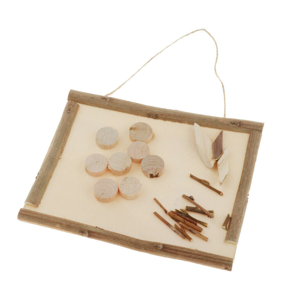 1Set Handmade Wood Shaped Frame Modelling Kid Handmade Creative Educational Toys