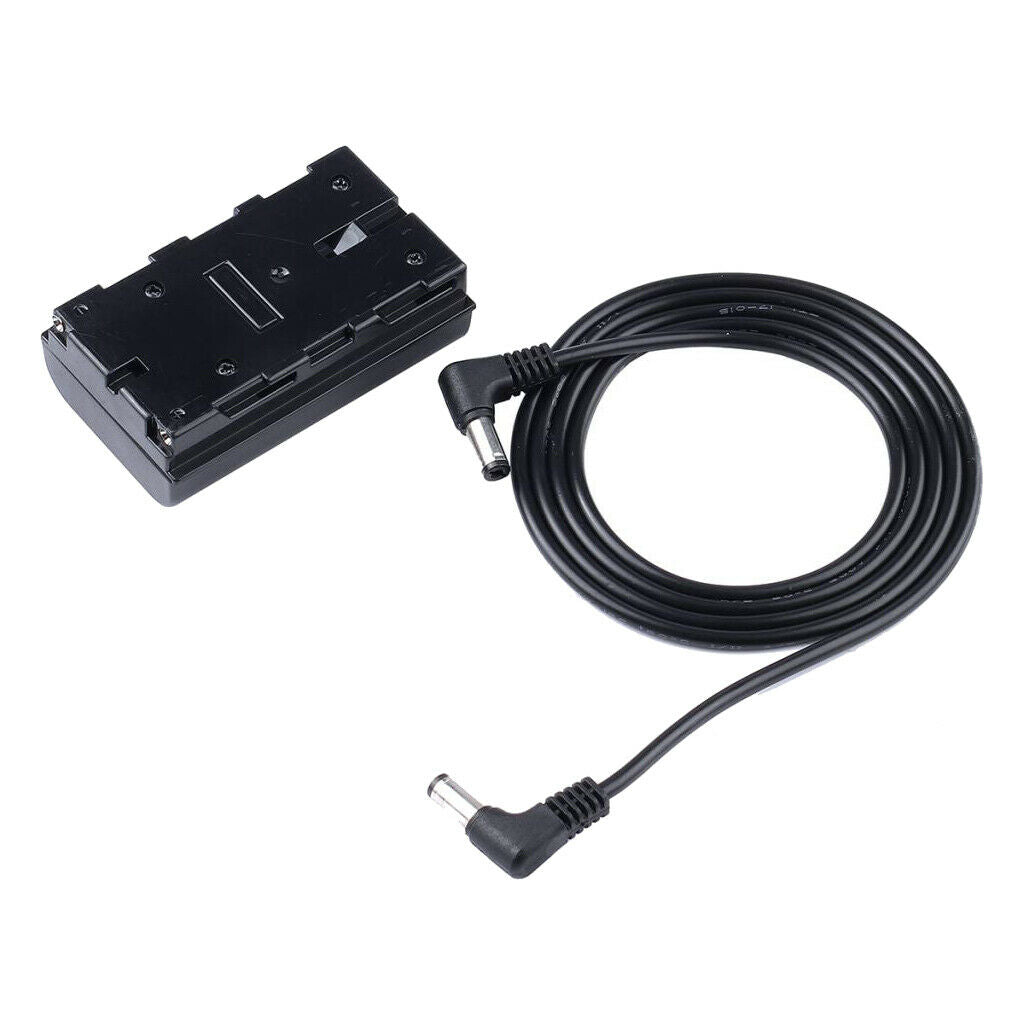 DC Dummy Battery Coupler for NP-F770 F750 LED Light Camera Monitor Battery