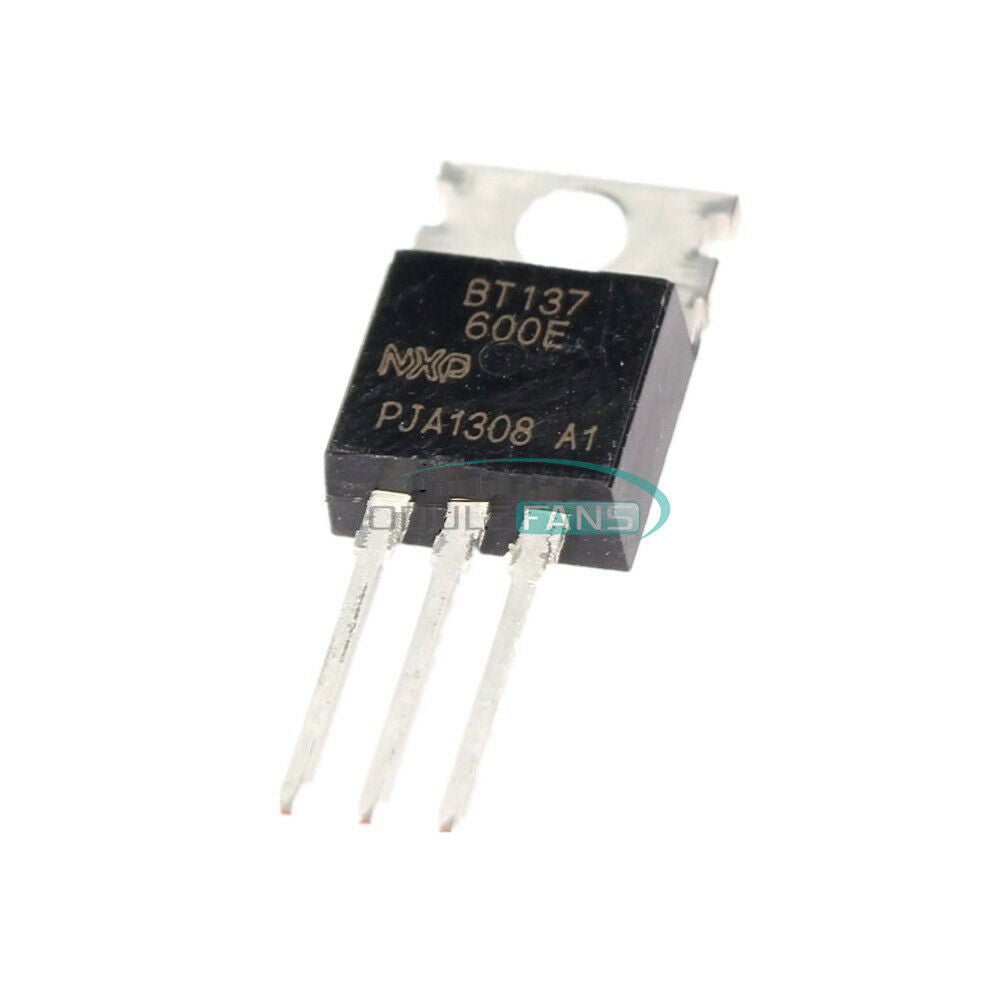 20PCS  BT137-600E TO-220 BT137 600V 8A Triacs Thyristor IC
