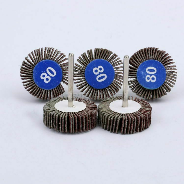 5pcs Flap Wheel Sanding Disc 80# Grit Sandpaper for Power Power Rotary Tool