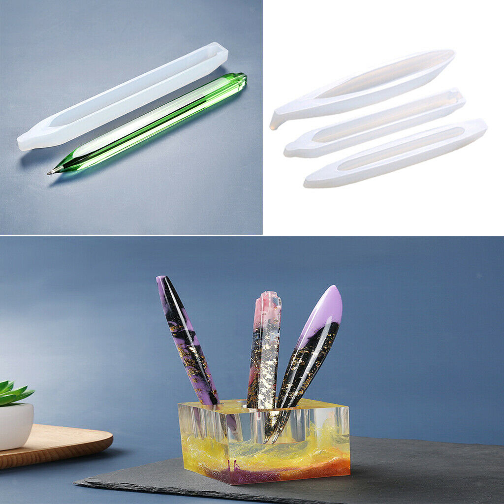 Mold Handmade Ballpoint Pen Making Moulds w/ Dried Flowers Gift Jewelry