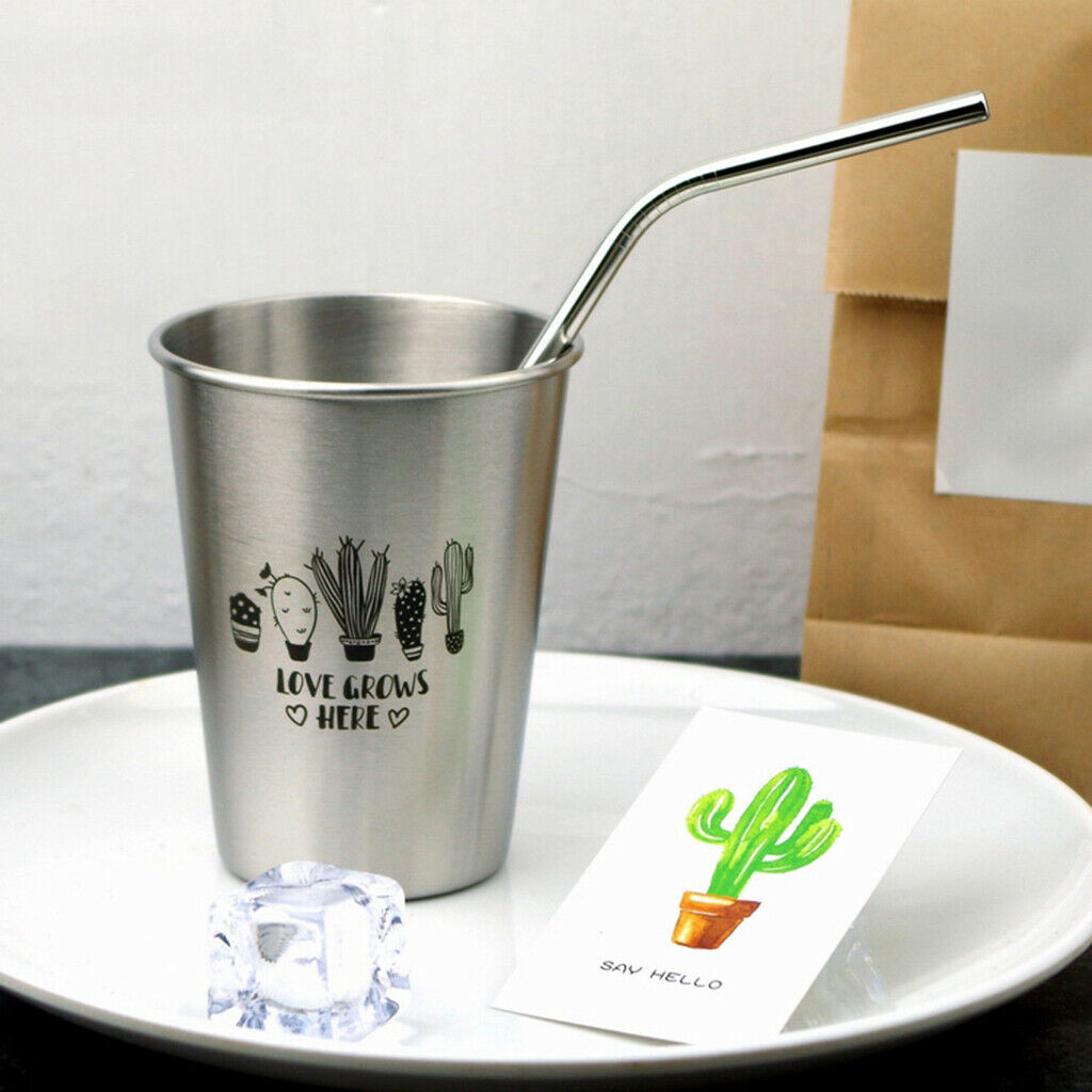 350ml Stainless Steel Water Cup Milk Wine Beer Bottle Coffee Tea Mug A