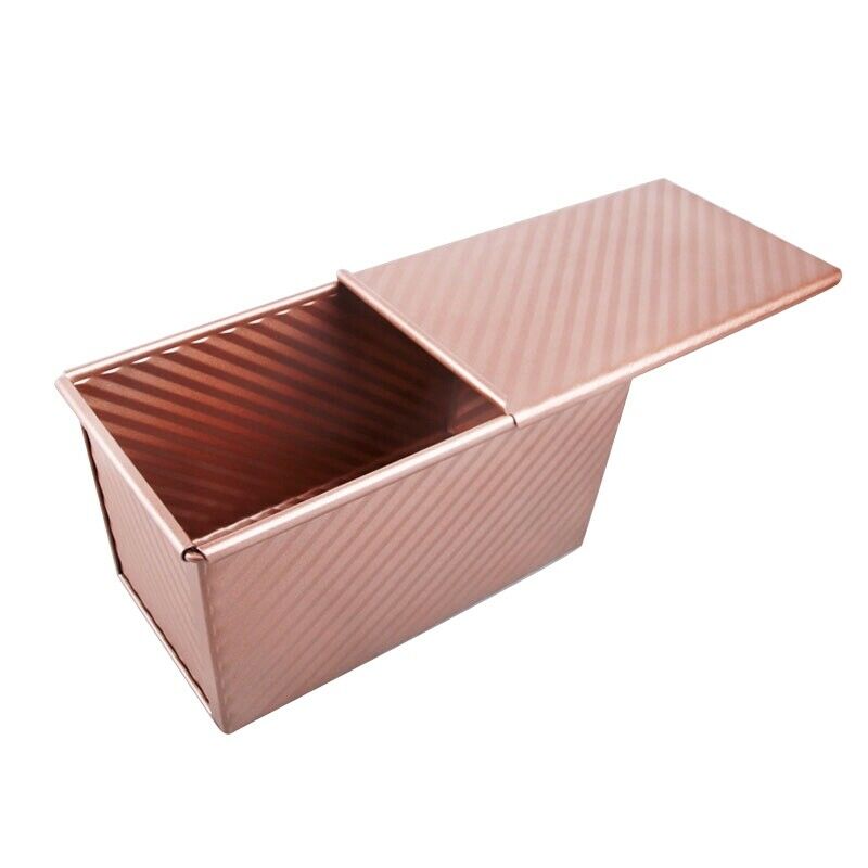 Baking Pullman Loaf Pan with Cover,Bread Pan with Lid,Nonstick Rectangle CorX6R8