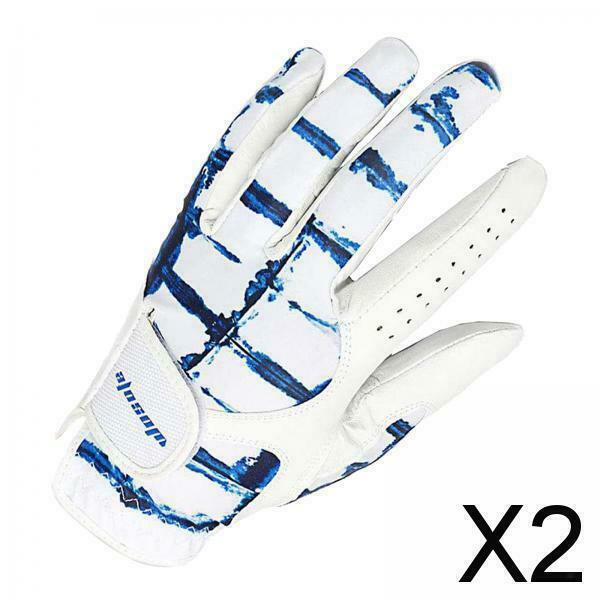 2X Durable Men Golf Gloves Left Hand Leather Breathable Professional S-XL ML