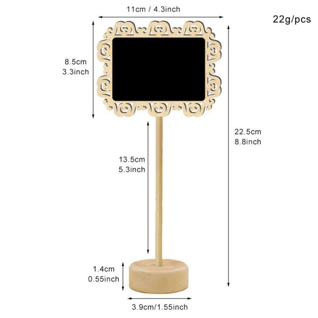 Wood Chalk Board Blackboard Message Memo Notes Sign Board Bar Shop Wedding Table