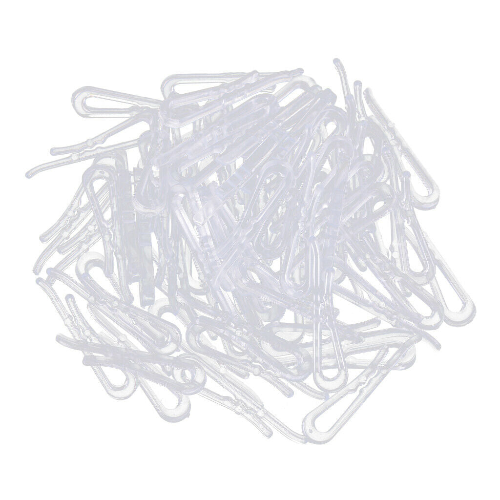 400x Clear Sewing Clips DIY Shirt Pins Craft Trouser Apparel Peg Clips 40mm