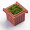 5 Pieces Plastic Square Flower Beds for Flowerbed Garden Balcony Backyard