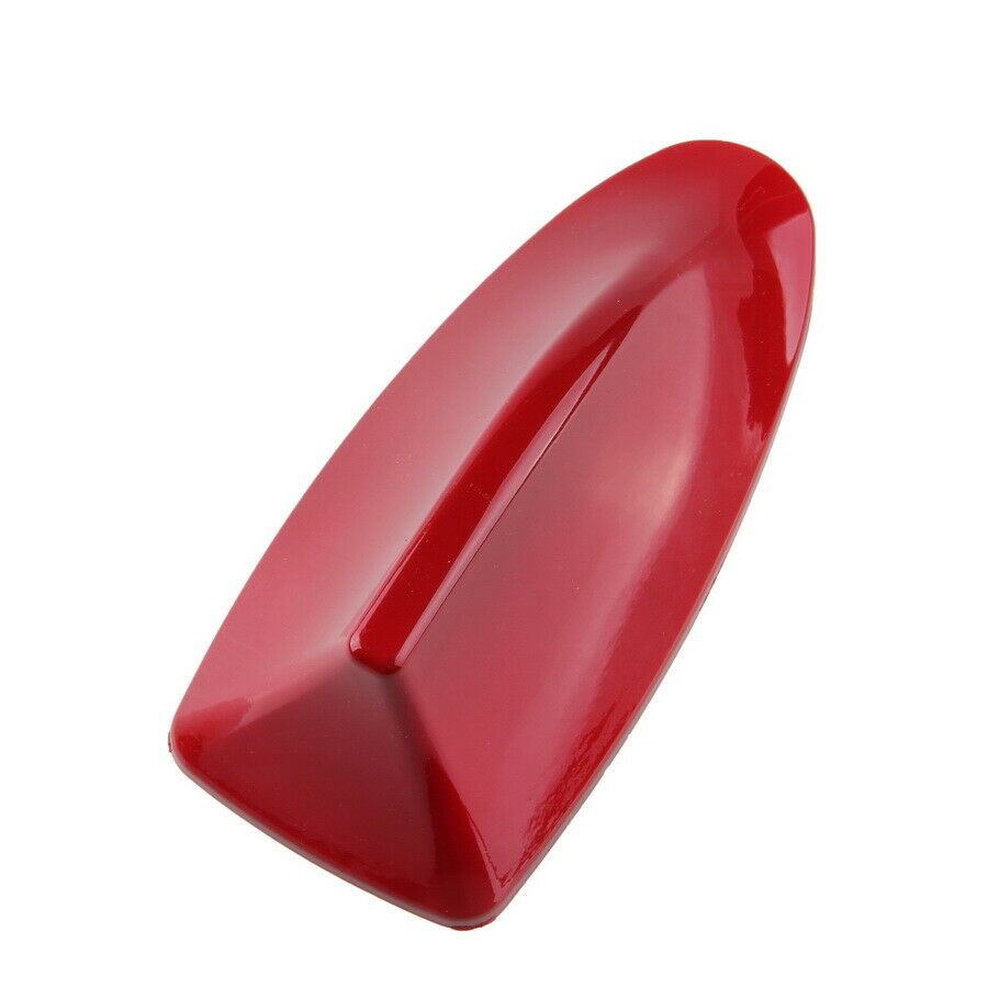 Red Shark Fin Style Antenna Roof SUV Car Universal Aerial FM/AM Radio Signal