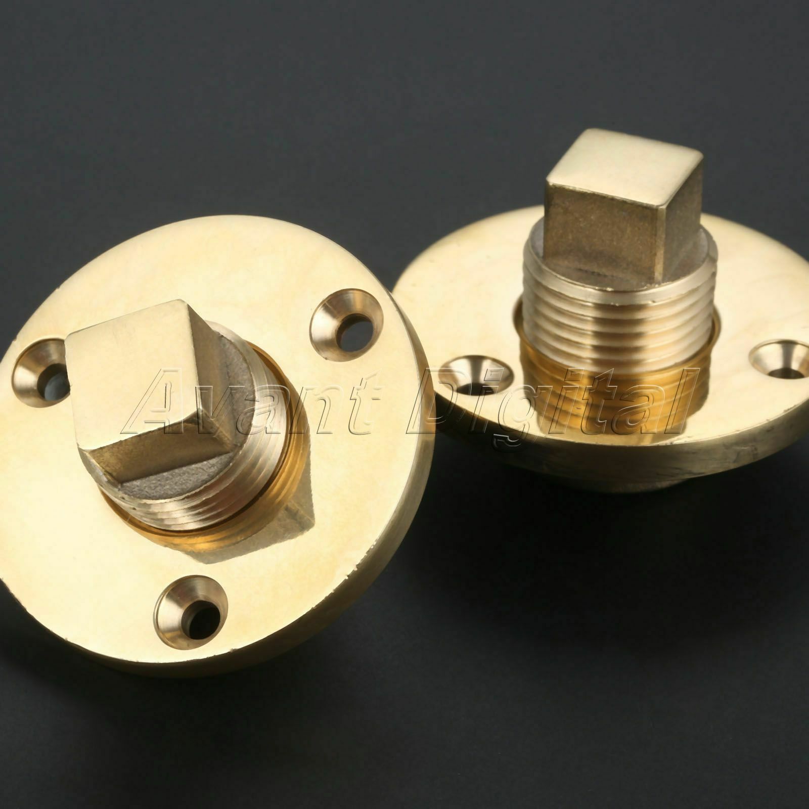 1x 1 inch Boat Screw Type Drain Plug Bung Bronze Watercraft Garboard Accessories