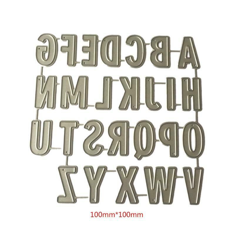 Alphabet Metal Cutting Dies Stencil DIY Scrapbooking Embossing Paper Card Decor