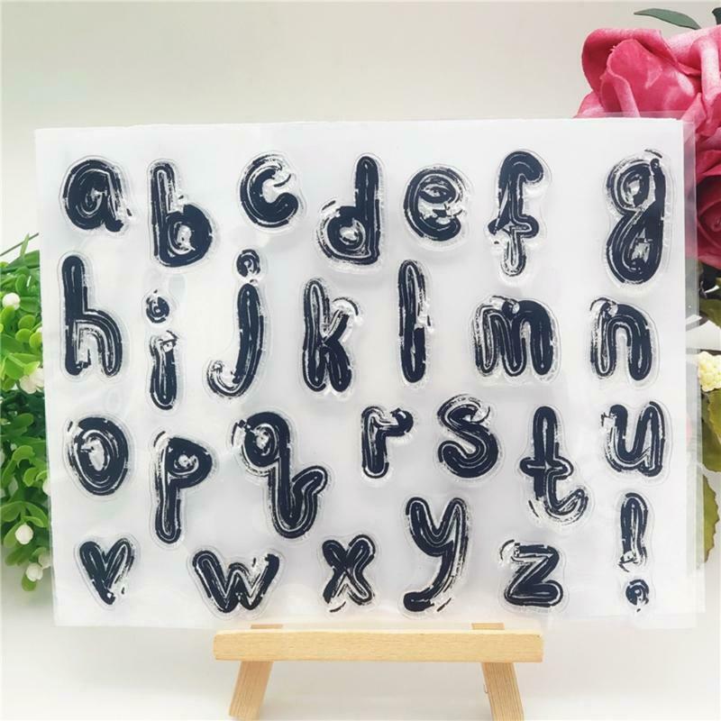 Lowercase Letters Silicone Clear Seal Stamp DIY Scrapbook Embossing Photo Album