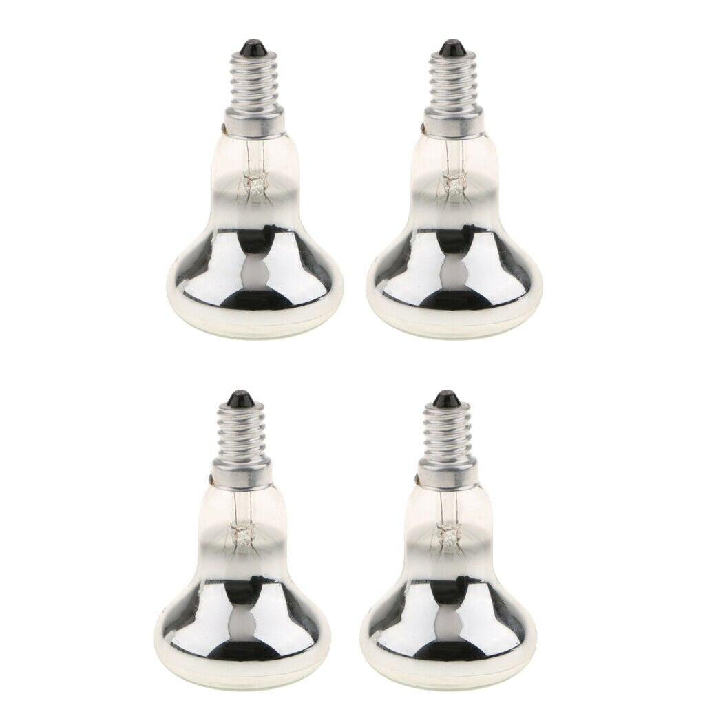 4Pcs New Clear 40W R50 Reflector Spot Lights,  Lamp Bulb, Small Screw SES