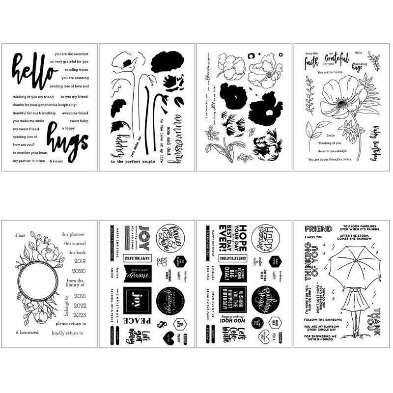Friendship DIY Silicone Clear Stamp Cling Seal Scrapbook Embossing Album Decor