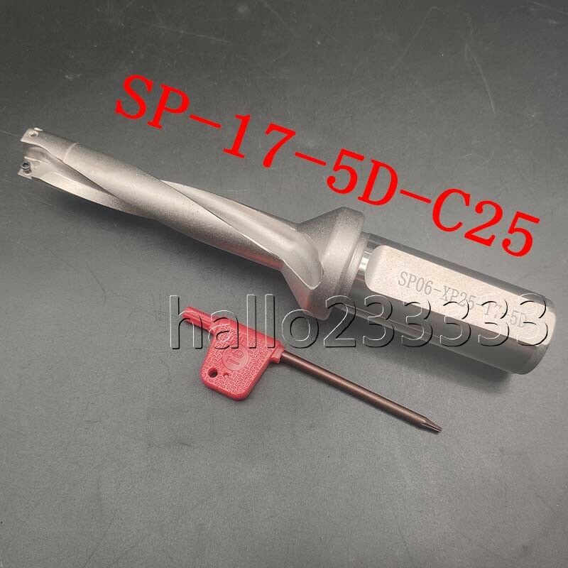 SP-17-C25-5D 17mm U drill indexable drill +10PCS  SPMG050204 DG U drill  insert