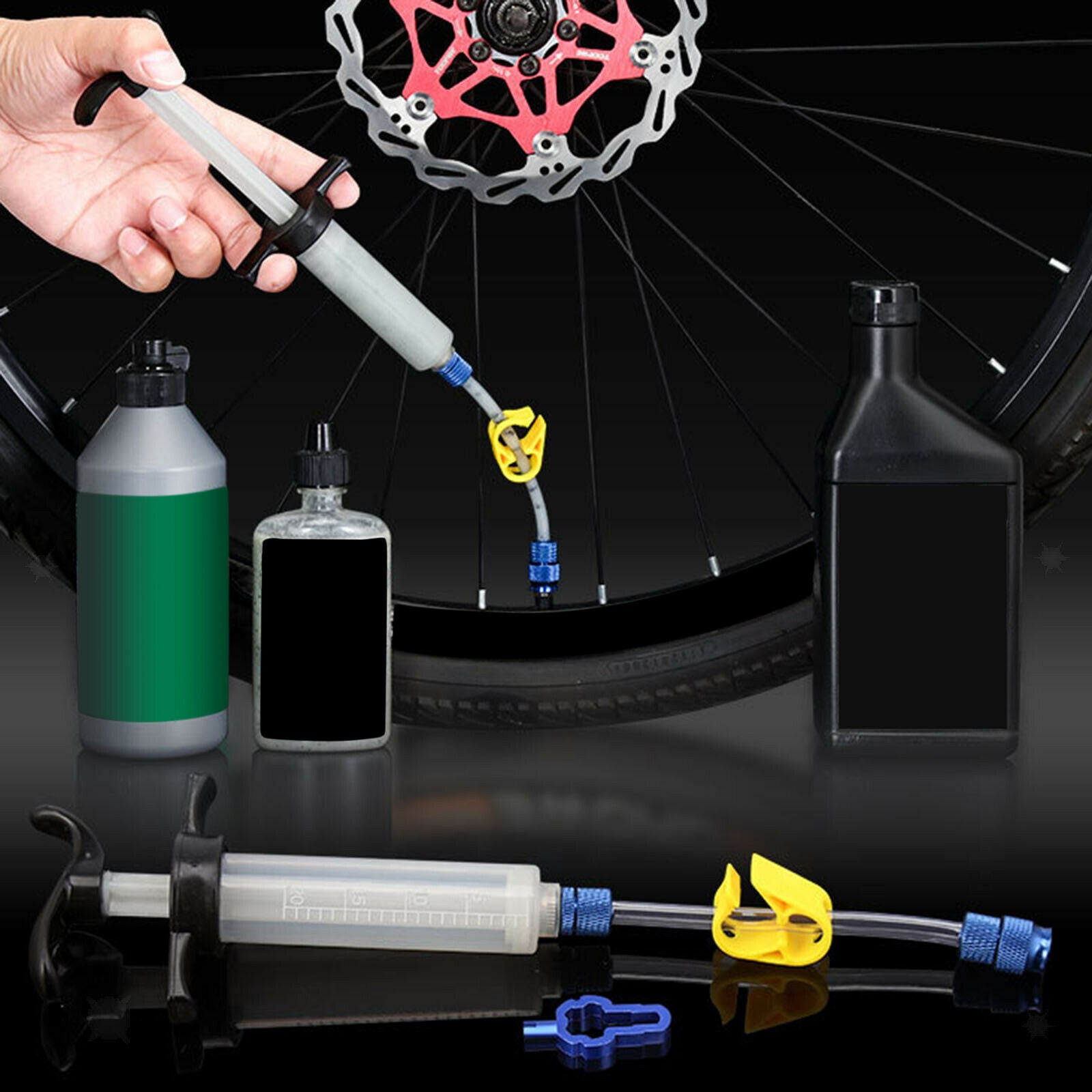 Upgraded 20ml Bike Bicycle No Tubes Tire Sealant Injector Injection Tool