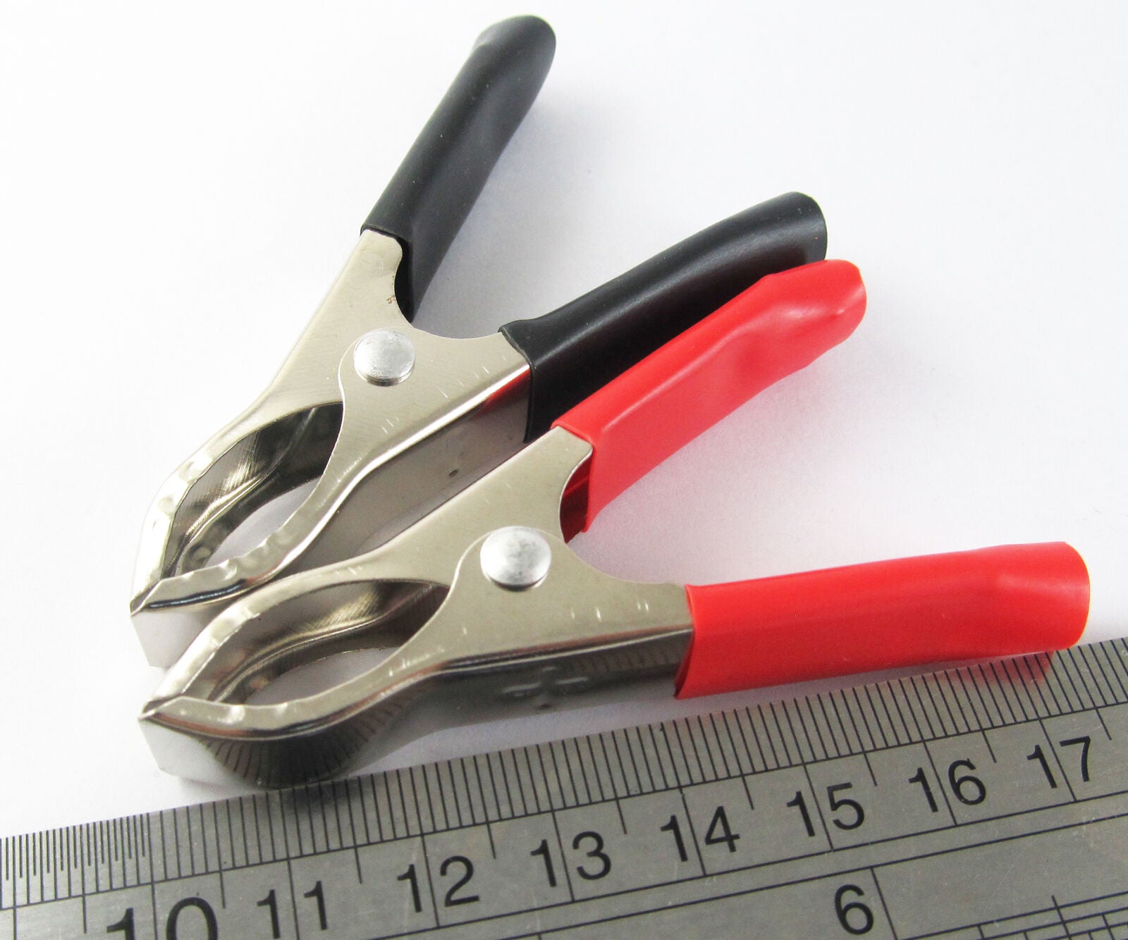 100pcs Battery Test Clip Insulated Clamp 30A 75mm