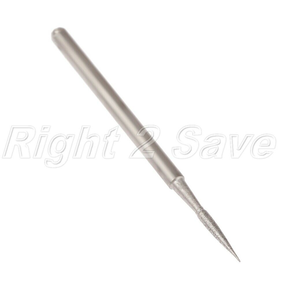 2.35mm Shank Diamond Coated Polishing Burr Head Needle Grinding Jade Stone Metal