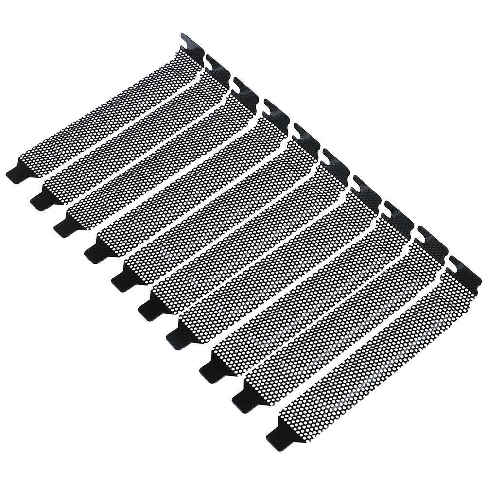 10Pcs New black PCI slot cover dust filter blanking plate hard st BR