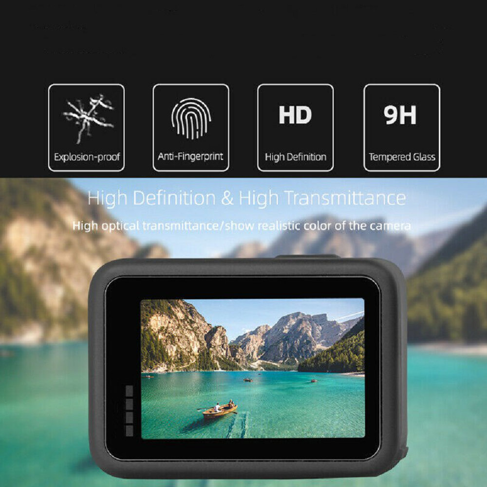 For GoPro Hero 9 Black Camera 9H Tempered Glass Film Screen Protector Lens Set ~