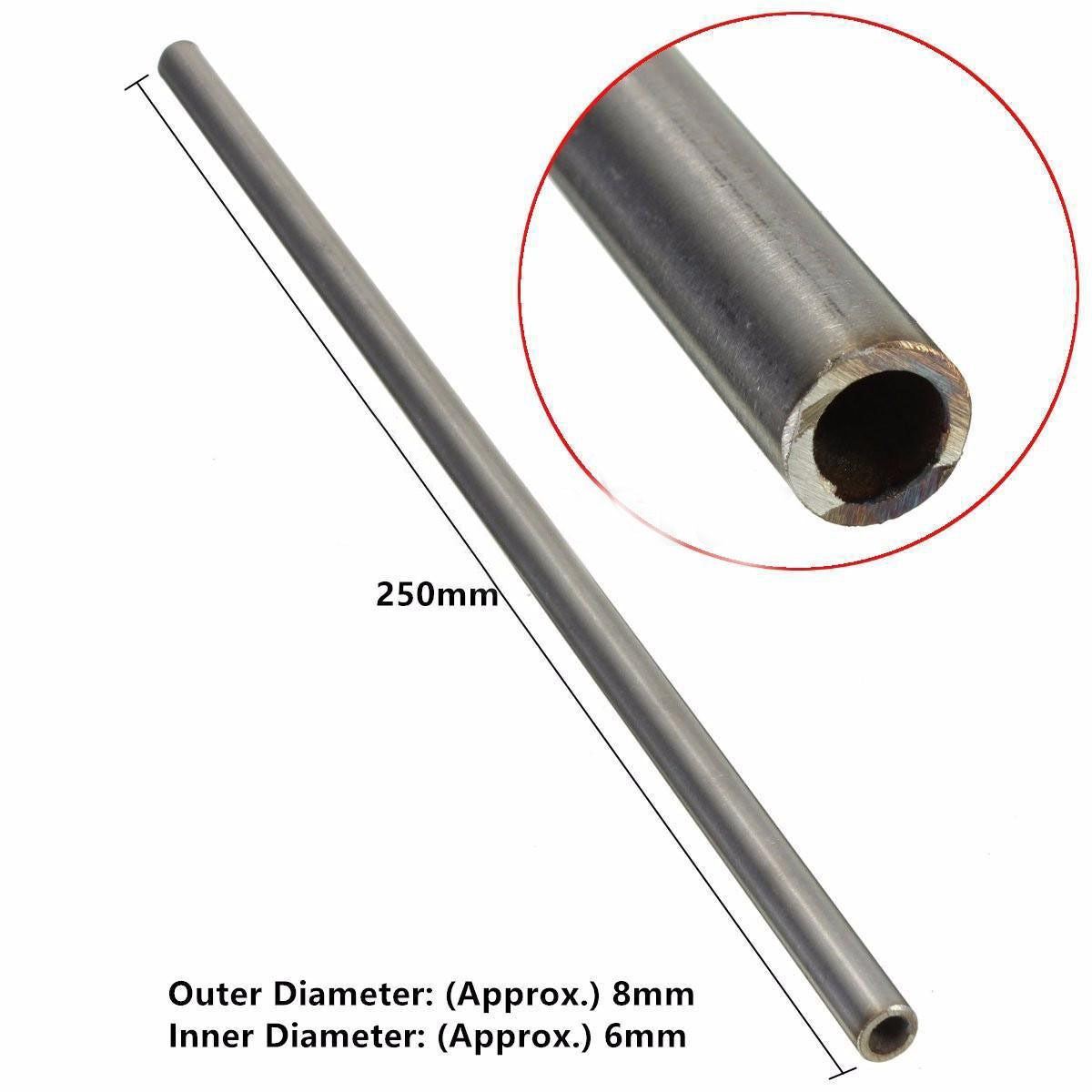 1PC 304 Stainless Steel Capillary Tube Tool OD 8mm x 6mm ID, Length 250mm