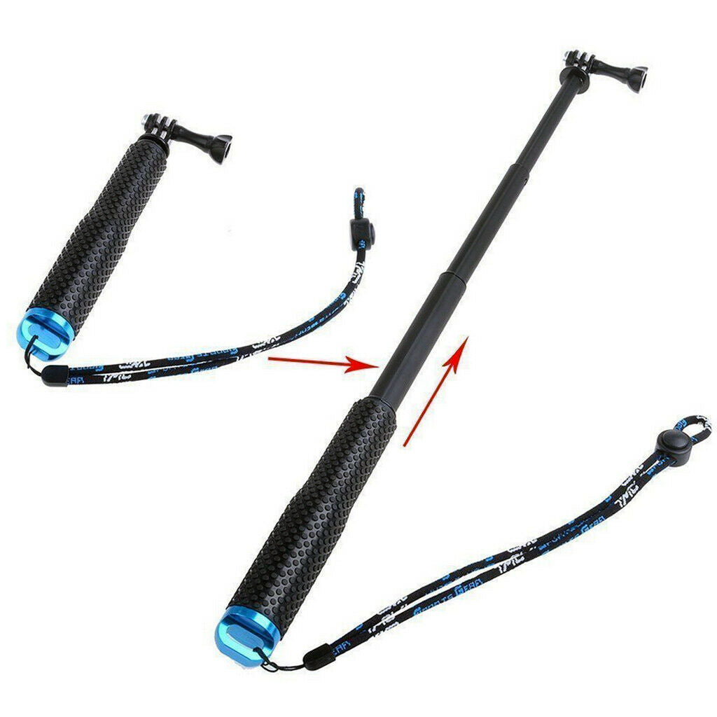 Extendable Handheld Monopod Tripod Selfie Stick Pole for   Hero 4 3 Blue